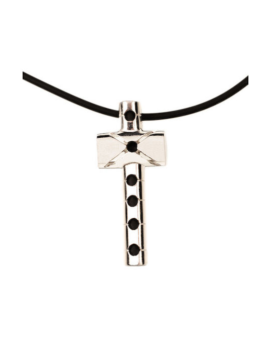 Theodora's Jewellery Ασημένιος Σταυρός Με Αλυσίδα