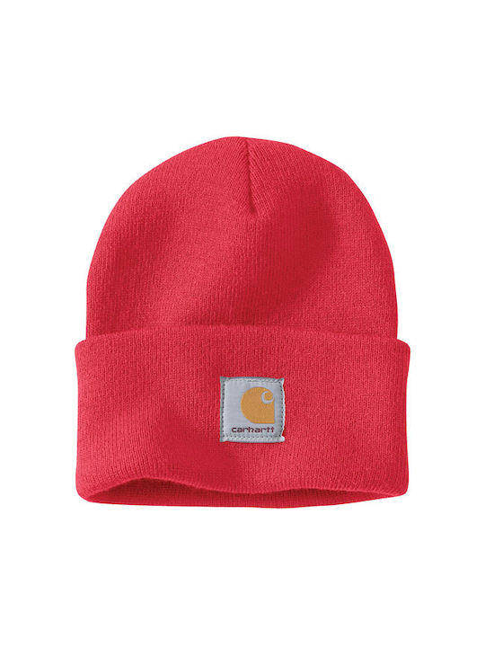 Carhartt Watch Hat Beanie Unisex Σκούφος Πλεκτός σε Πορτοκαλί χρώμα