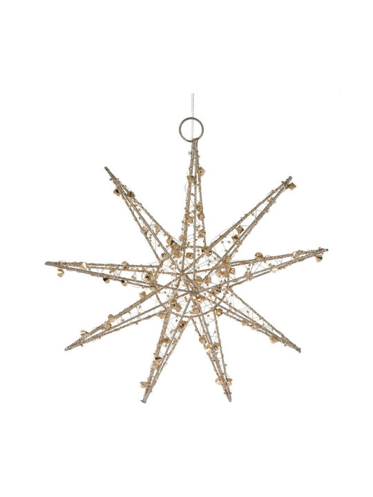 Koopman Metal Illuminated Christmas Decorative Pendant Star