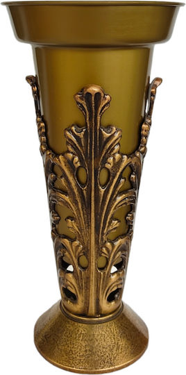 Agion Oros CHaitidis Metallic Memorial Vase 11x30cm
