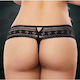 CyprusLoveShop Γυναικείο Sexy String Μαύρο