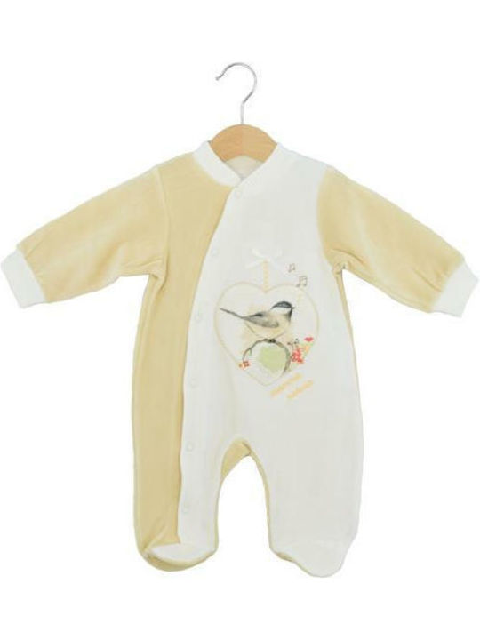 Mamma Natura Baby Bodysuit White / Beige