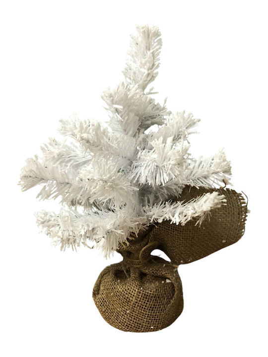 Weihnachtsdekoration Schneebedeckt Baum 40cm Weiß
