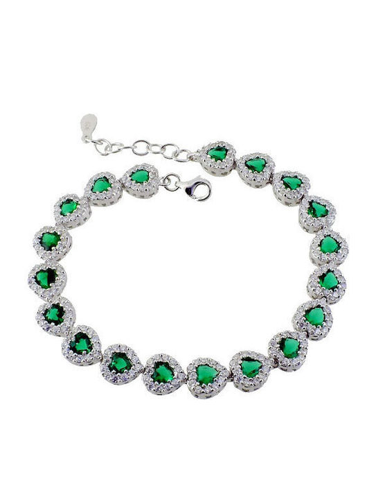 Bracelet Riviera made of Silver with Zircon