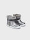 Mayoral Kids Leather Boots Gray