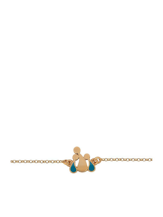 VTJ Women's Bracelet with design Mum made of Silver Gold Plated