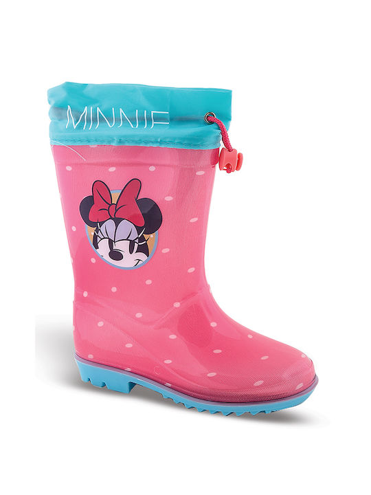 Minnie Mouse Kids Wellies Fuchsia