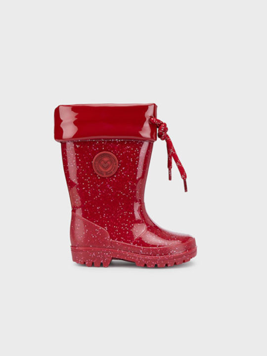 Mayoral Kids Wellies Glitter Red