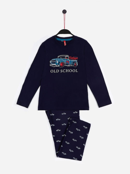 Admas Kinder Schlafanzug Winterlich Blue Admas Kinder Schlafanzug Winterlich Blue