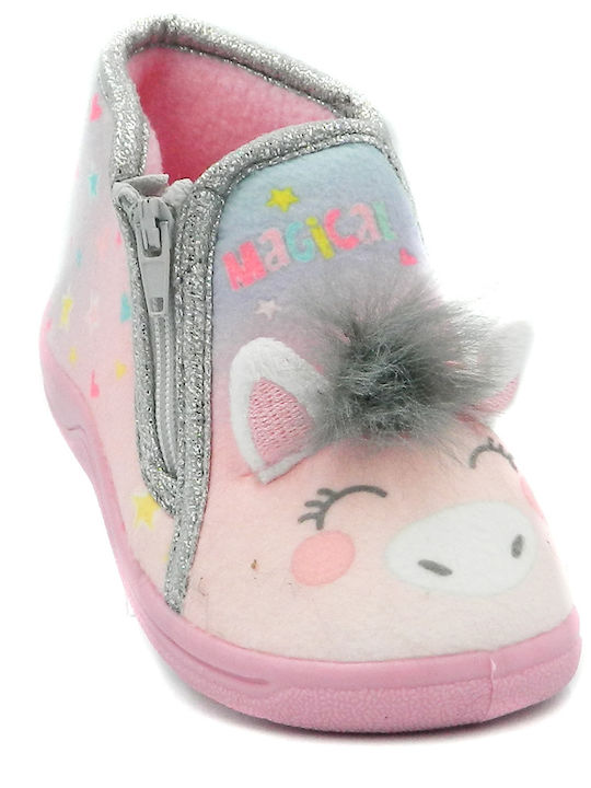 Kinderhausschuhe Stiefel Rosa