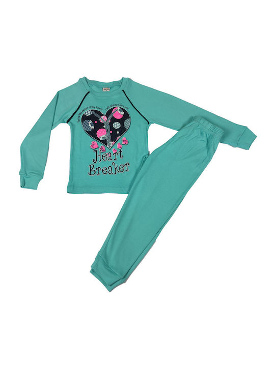 Bonito Pijama pentru copii De iarnă Aqua Heart ...