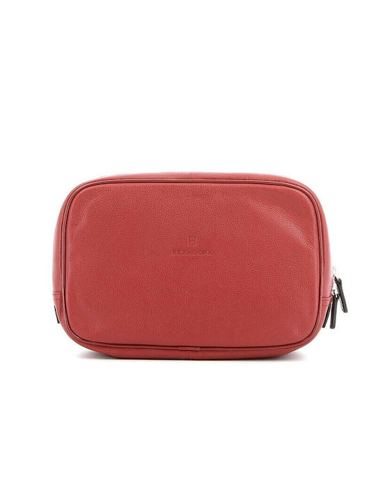 Hexagona Necessaire in Rot Farbe