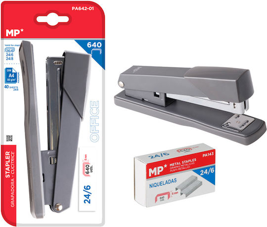 Madrid Papel Hand Stapler Black