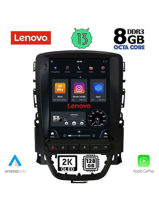 Lenovo Sistem Audio Auto pentru Opel Astra 2011-2016 (Bluetooth/USB/AUX/WiFi/GPS/Android-Auto) cu Ecran Tactil 9.7"