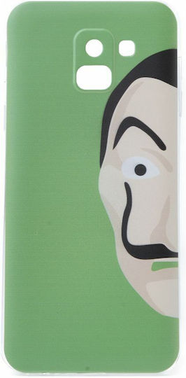 Slim Fit Gel Back Cover Silicone Green (Galaxy J6)