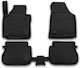 Novline Set of Front and Rear Mats 4pcs Tray Type for Volkswagen Caddy 2015 Black
