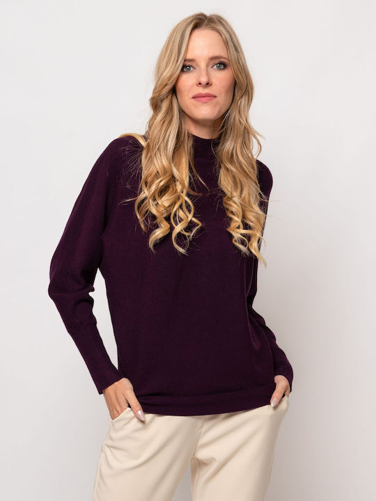 Heavy Tools Women's Long Sleeve Sweater Berry