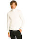 Staff Herren Langarm-Pullover Rollkragen Cream