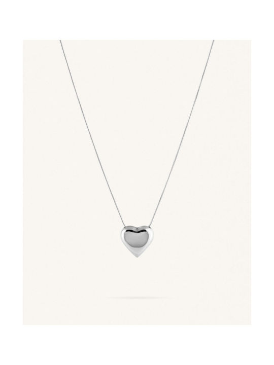 StanStefan Halskette mit Design Herz aus Stahl