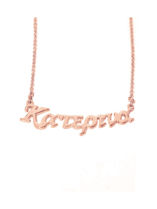 JewlsAndJems Halskette aus Rosa Vergoldetem Silber