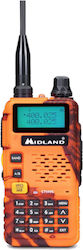 Midland UHF/VHF Wireless Transceiver 5W with Monochrome Display Orange