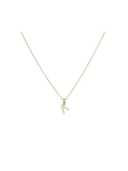 Necklace Monogram from Gold 14K