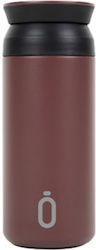 Runbott Glass Thermos Stainless Steel Brown 350ml