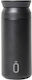 Runbott Glass Thermos Stainless Steel 350ml Black with Mouthpiece and Handle