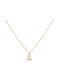 Halskette Monogramm aus Gold 14K