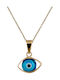 Halskette Auge aus Gold 14K