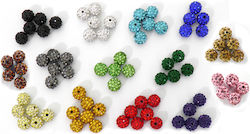 Craft Beads from Stone Orange 10pcs 10mm