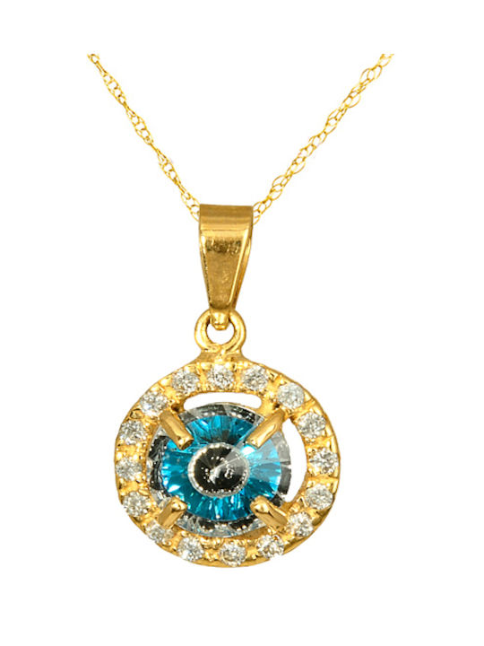 Necklace Eye from Gold 14K