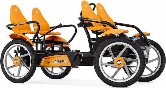 Berg Kids Foot-to-Floor Car Two Seater with Pedal Inspired Orange