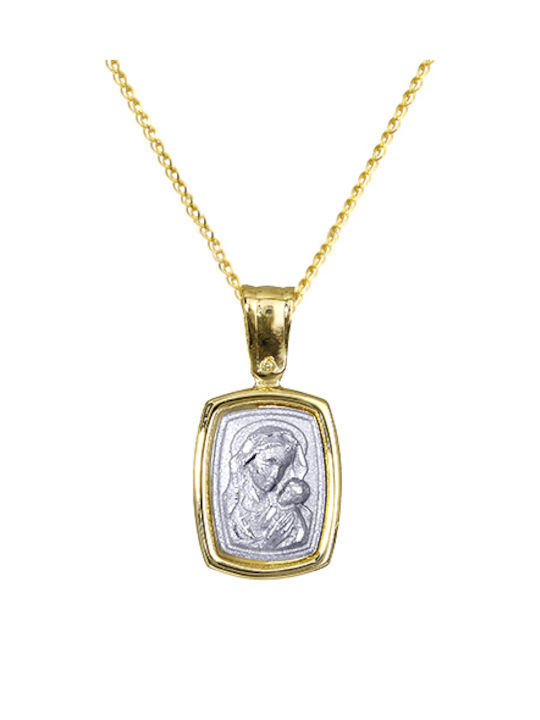 Necklace Constantine Amulet from Gold 14K