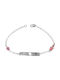 Kids White Gold ID Bracelet 9K for Girl