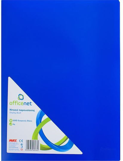 Officenet Display Book for A4 Sheets Blue
