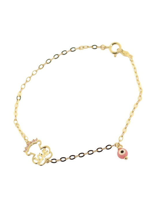 Tasoulis Jewellery Collection Kids Gold Bracelet 14K for Girl