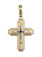 Herren Gold Kreuz 14K