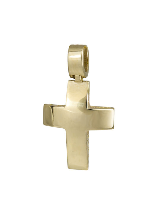 Herren Gold Kreuz 14K