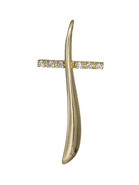 Damen Gold Kreuz 14K