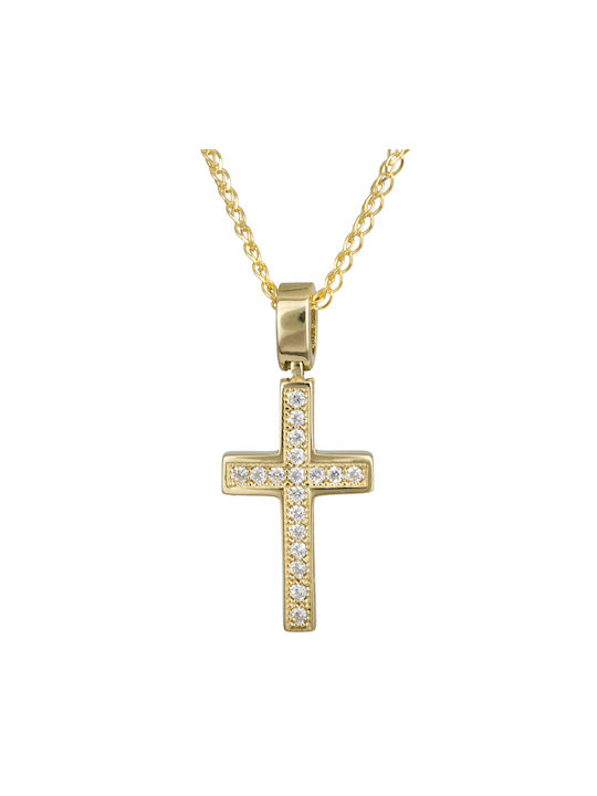 Femeiesc Aur Cruce 14K