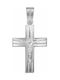 Men's White Gold Cross 14K with the Crucified