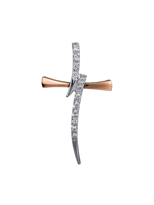 Damen Gold Kreuz 14K