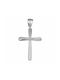 Women's White Gold Cross 14K