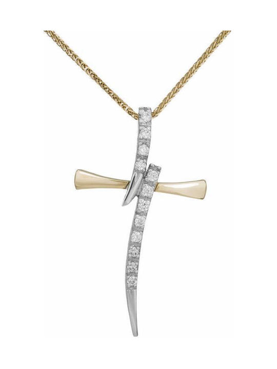 Women's Gold Cross 9K with Chain