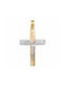 Herren Gold Kreuz 14K