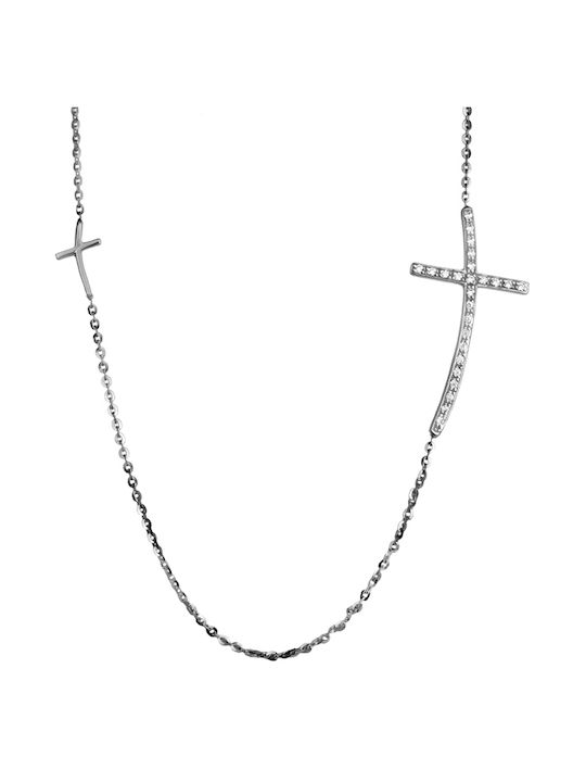 Gold Kreuz 14K mit Kette