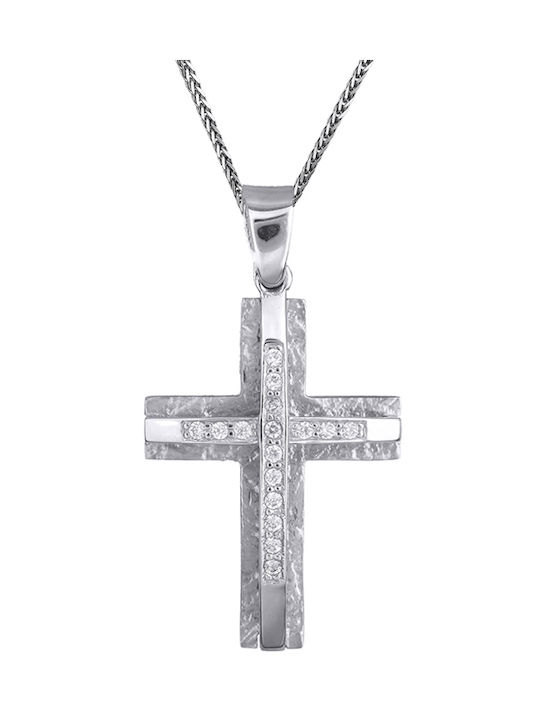 Damen Gold Kreuz 9K mit Kette