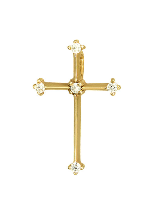 Femeiesc Aur Cruce 14K