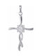 Women's White Gold Cross 14K